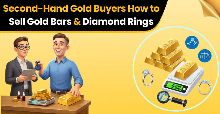 Second-Hand Gold Buyers: How to Sell Gold Bars & Diamond Rings